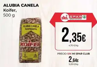 SPAR Gran Canaria Koifer - alubia canela oferta