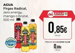 SPAR Gran Canaria Firgas - agua oferta