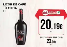 SPAR Gran Canaria Tia maría - licor de cafe oferta