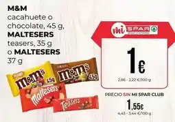 SPAR Gran Canaria M&m's - cacahuete o chocolate oferta