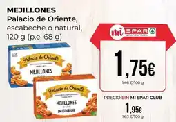 SPAR Gran Canaria Palacio de oriente - mejillones oferta