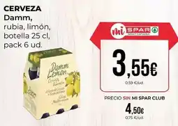 SPAR Gran Canaria Damm - cerveza oferta