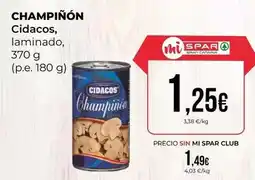 SPAR Gran Canaria Cidacos - champinon oferta