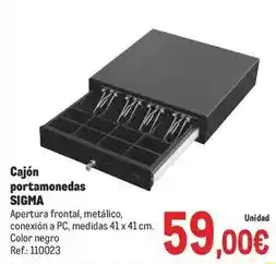 Makro Sigma - cajón portamonedas oferta