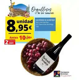 Supermercados Tu Alteza Hacienda de acentejo - vino tino barrica d.o. tacoronte acentejo oferta