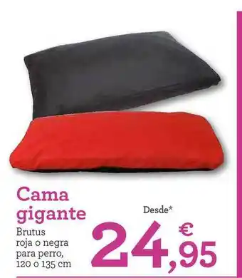 TiendAnimal Cama gigante Brutus roja o negra para perro, 120 o 135cm oferta