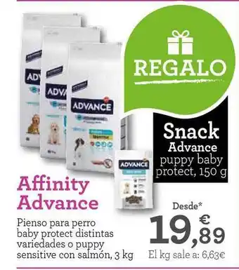 TiendAnimal Affinity Advance Pienso Para Perro Baby Protect 3kg oferta
