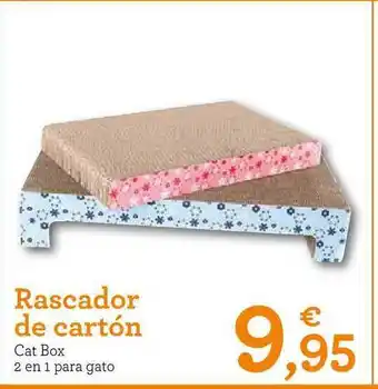 TiendAnimal Rascador De Cartón Cat Box 2 En 1 Para Gato oferta