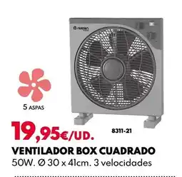 BricoCentro Raydan - ventilador box cuadrado oferta
