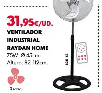 BricoCentro Raydan - ventilador industrial home oferta