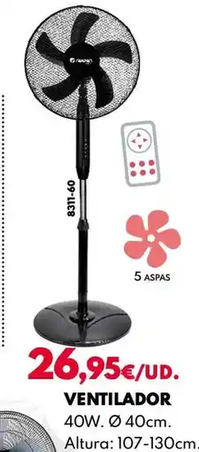 BricoCentro Raydan - ventilador oferta