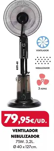 BricoCentro Ventilador nebulizador oferta