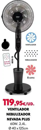 BricoCentro Ufesa - ventilador nebulizador nevada plus oferta