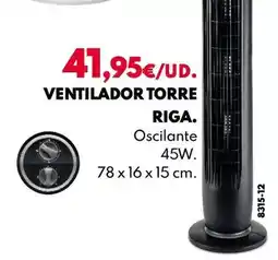 BricoCentro Uvesa - ventilador torre riga oferta