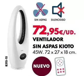 BricoCentro Ufesa - ventilador sin aspas kioto oferta
