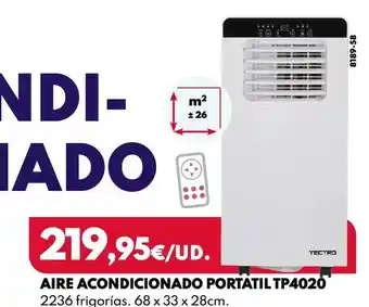 BricoCentro Tectro - aire acondicionado portátil tp4020 oferta