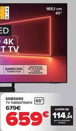 Carrefour Samsung - tv tq65q77datx oferta
