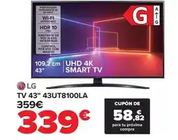 Carrefour Lg - tv 43 43ut8100la oferta