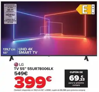 Carrefour Lg - tv 55 55ur78006lk oferta