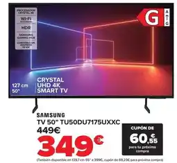 Carrefour Samsung - tv 50 tu50du7175uxxc oferta