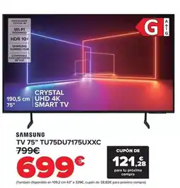 Carrefour Samsung - tv 75 tu75du7175uxxc oferta