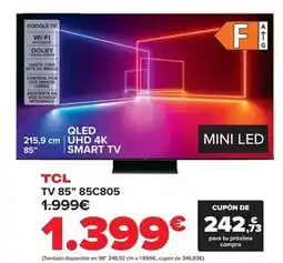 Carrefour Tcl - tv 85'' 85c805 oferta