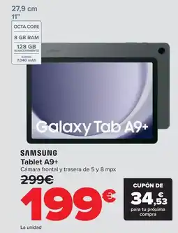 Carrefour Samsung - tablet a9+ oferta