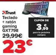 Carrefour Trust - teclado + ratón gaming gxt798 oferta