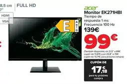 Carrefour Acer - monitor ek271hbi oferta