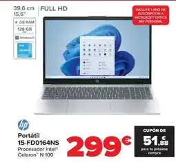 Carrefour Hp - portátil 15-fd0164ns oferta