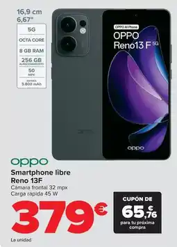 Carrefour Oppo - smartphone libre reno 13f oferta