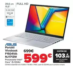 Carrefour Asus - portátil vivobook f1504va-nj1713w oferta