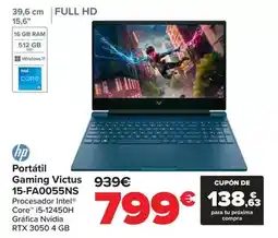 Carrefour Hp - portátil gaming victus 15-fa0055ns oferta