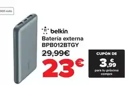 Carrefour Belkin - batería externa bpb012btgy oferta