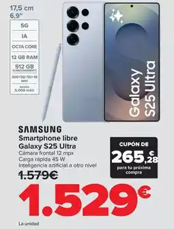 Carrefour Samsung - smartphone libre galaxy s25 ultra oferta