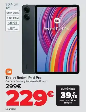 Carrefour Xiaomi - tablet redmi pad pro oferta