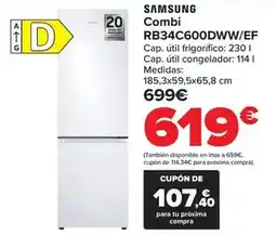 Carrefour Samsung - combi rb34c600dww/ef oferta