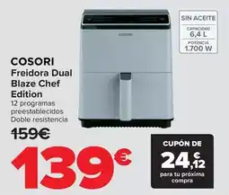 Carrefour Cosori - freidora dual blaze chef edition oferta