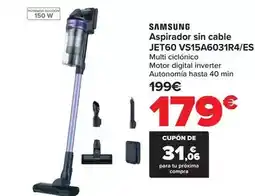 Carrefour Samsung - aspirador sin cable jet60 vs15a6031r4es oferta