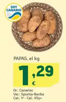 HiperDino Papas oferta