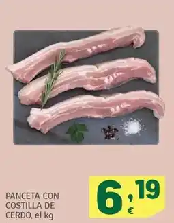 HiperDino Panceta con costilla de cerdo oferta