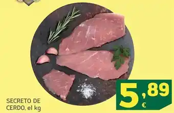 HiperDino Secreto de cerdo oferta