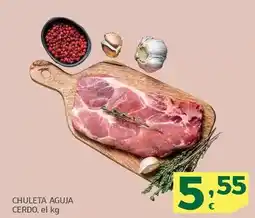 HiperDino Chuleta aguja cerdo oferta