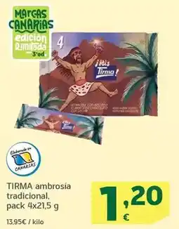 HiperDino Tirma - ambrosia tradicional oferta