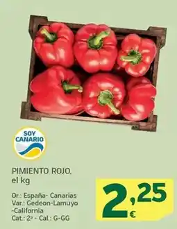 HiperDino Pimiento rojo oferta