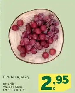 HiperDino Uva roja oferta
