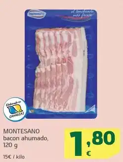 HiperDino Montesano - bacon ahumado oferta