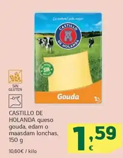 HiperDino Castillo de holanda - queso gouda/ edam o maasdam lonchas oferta