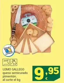 HiperDino Lomo gallego - queso semicurado pimenton oferta