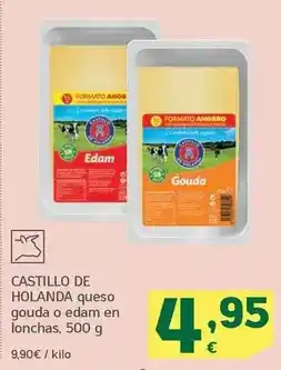 HiperDino Castillo de holanda - queso gouda o edam en lonchas oferta